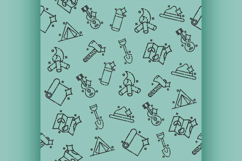 boy-scouts-concept-icons-pattern