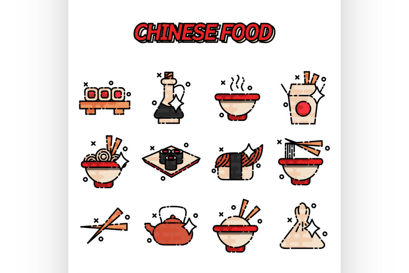 chinese-food-flat-concept-icons