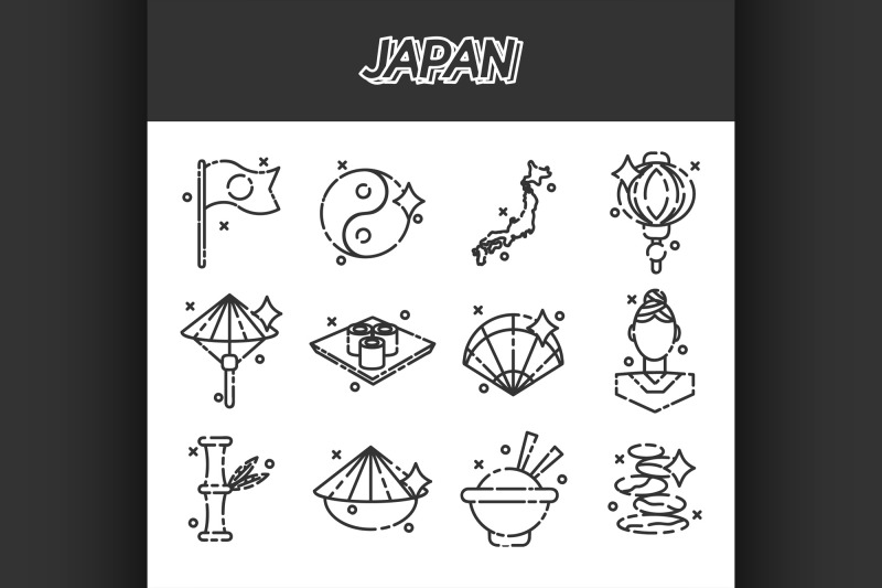 japan-icons-set