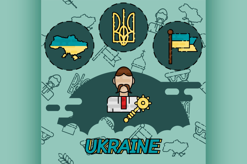 ukraine-flat-concept-icons