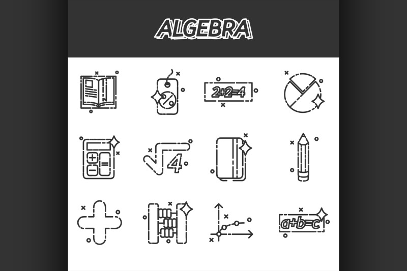 algebra-icons-set