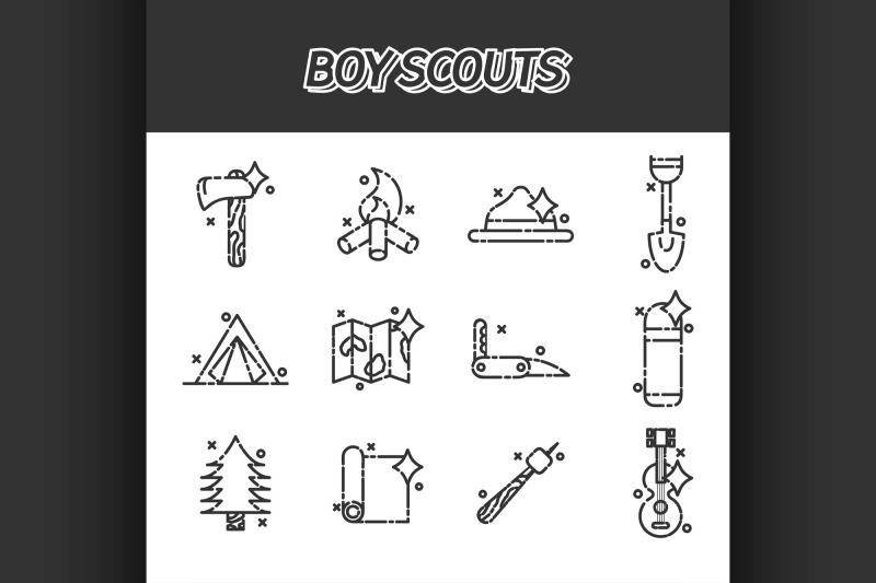 boy-scouts-concept-icons