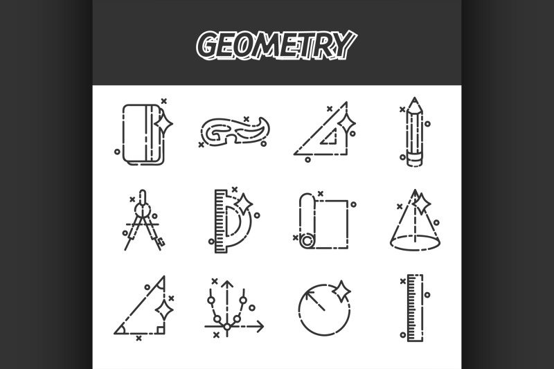 geometry-flat-concept-icons
