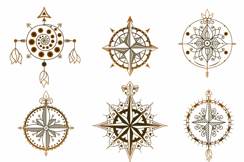 set-of-vintage-wind-roses-compasses