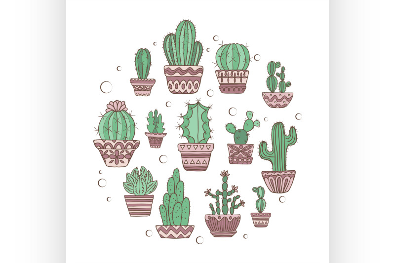 cute-hand-drawn-vector-cactuse-set