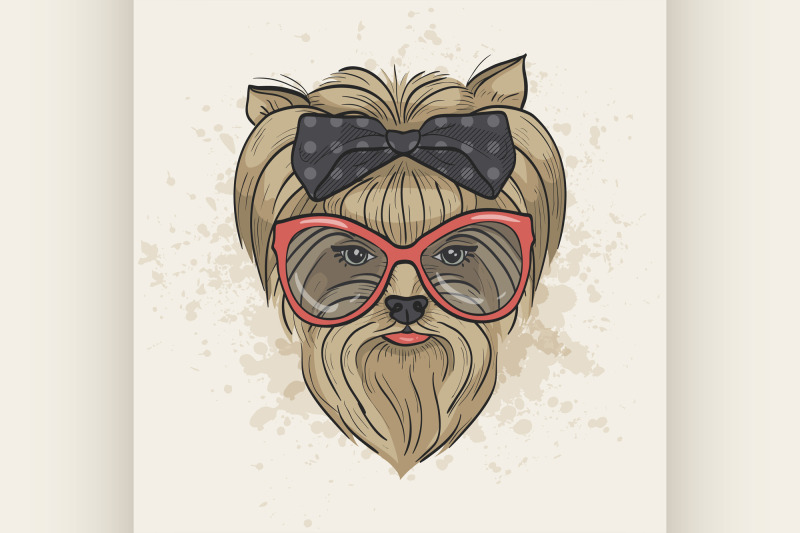 vector-color-sketch-of-elegant-dog