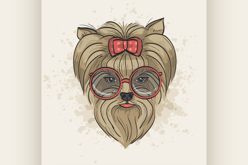 vector-color-sketch-of-elegant-dog