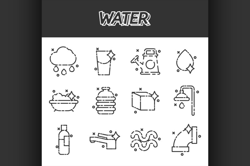 water-icon-set