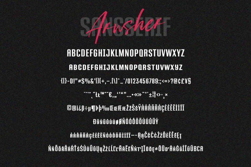 arusher-brush-font-duo-svg-script-sans-vector-type