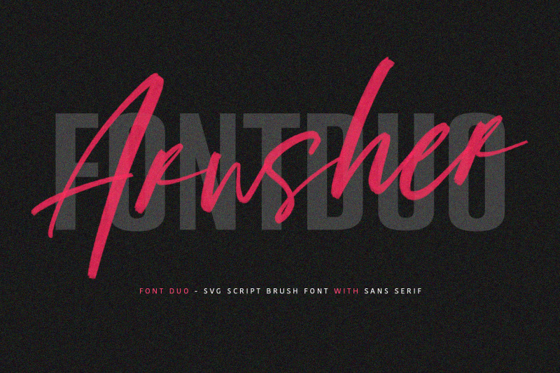 arusher-brush-font-duo-svg-script-sans-vector-type