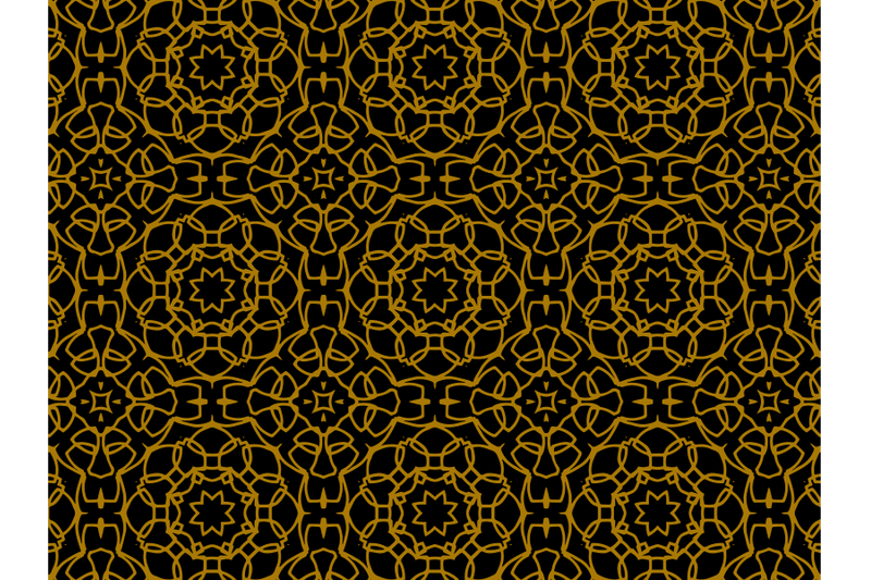 pattern-gold-ornament-abstract