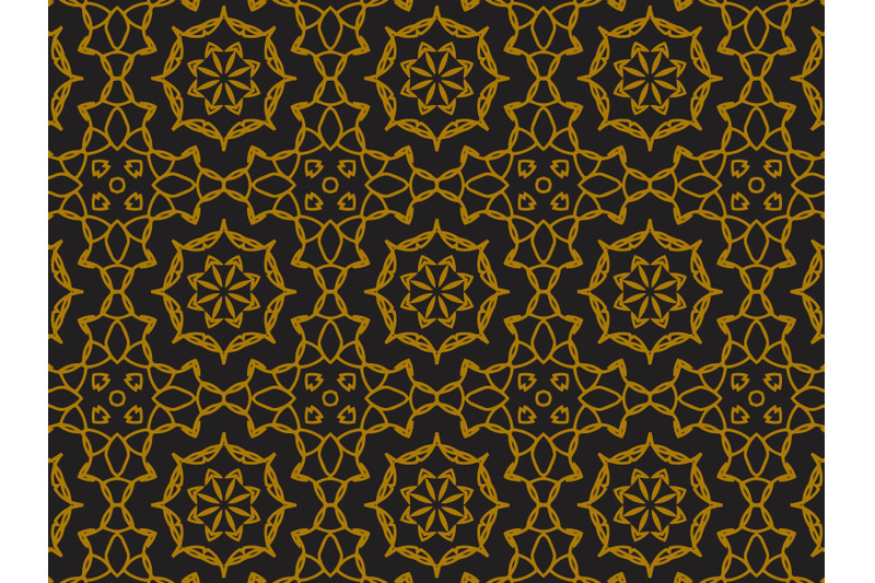 pattern-gold-ornament-star