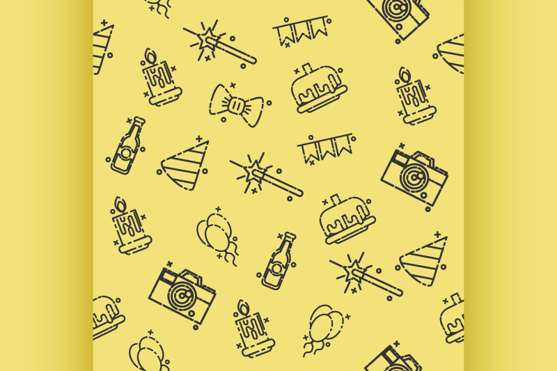 party-concept-icons-pattern