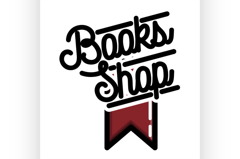 color-vintage-books-shop-emblem