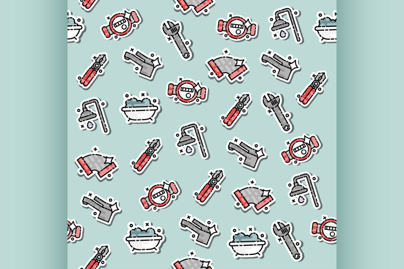 plumbing-concept-icons-pattern