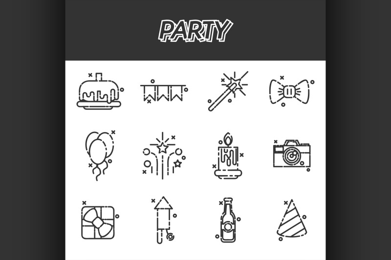 party-icons-set