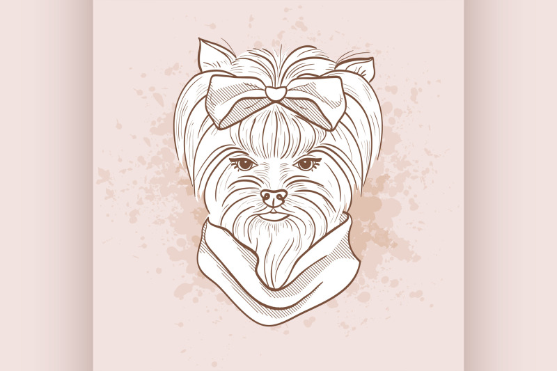 vector-sketch-of-elegant-dog