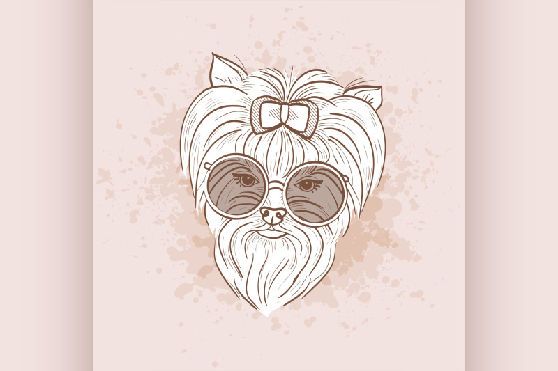 vector-sketch-of-elegant-dog