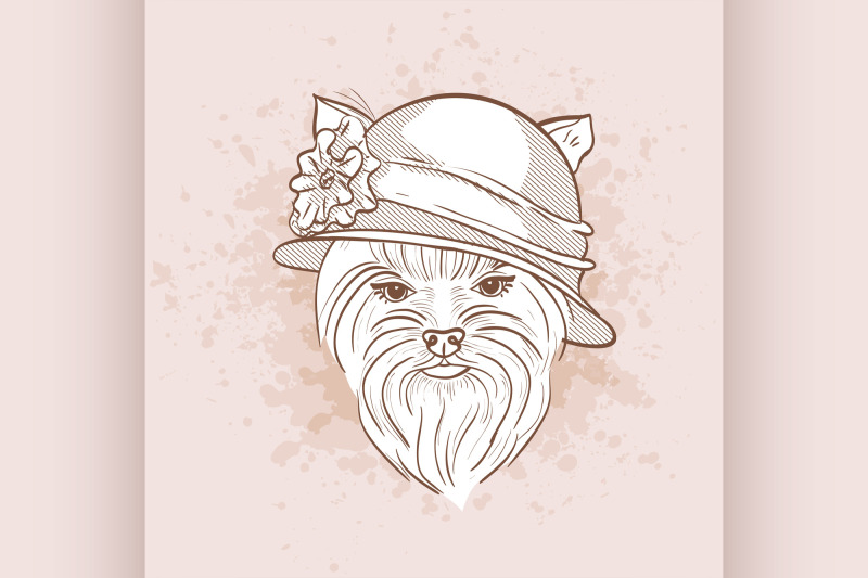 vector-sketch-of-elegant-dog