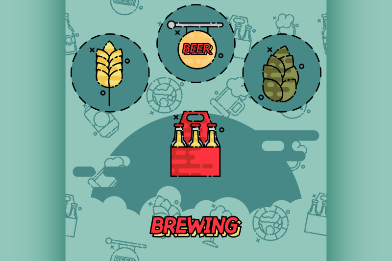 brewing-flat-concept-icons