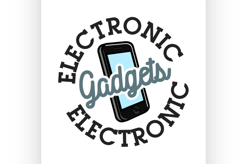 color-vintage-electronic-gadgets-emblem