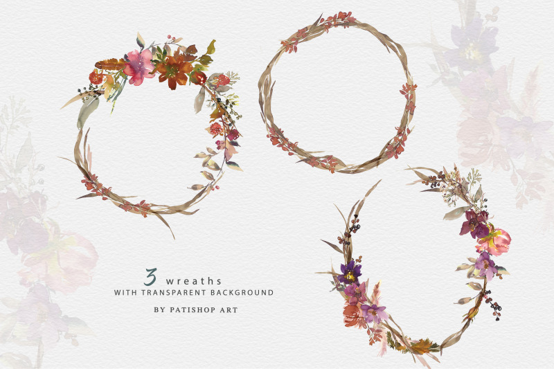 watercolor-boho-floral-frames-patterns-and-wreaths
