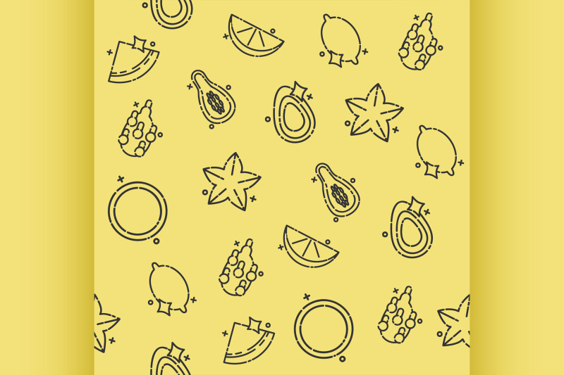 tropical-fruit-concept-icons-pattern