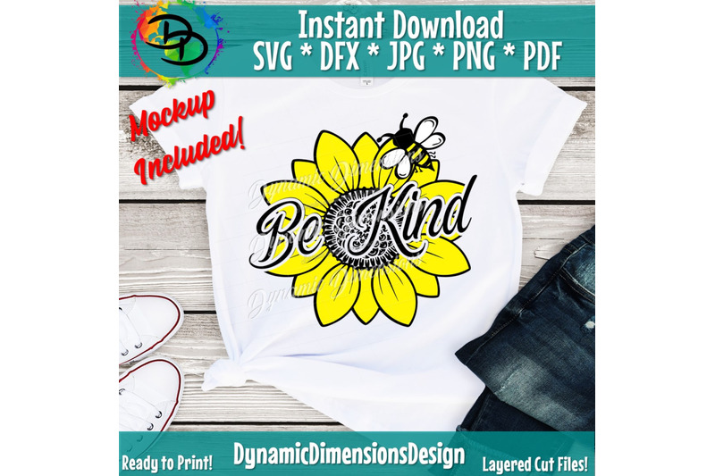 Download Be Kind svg, sunflower svg, Peace Love SVG, Bee svg ...