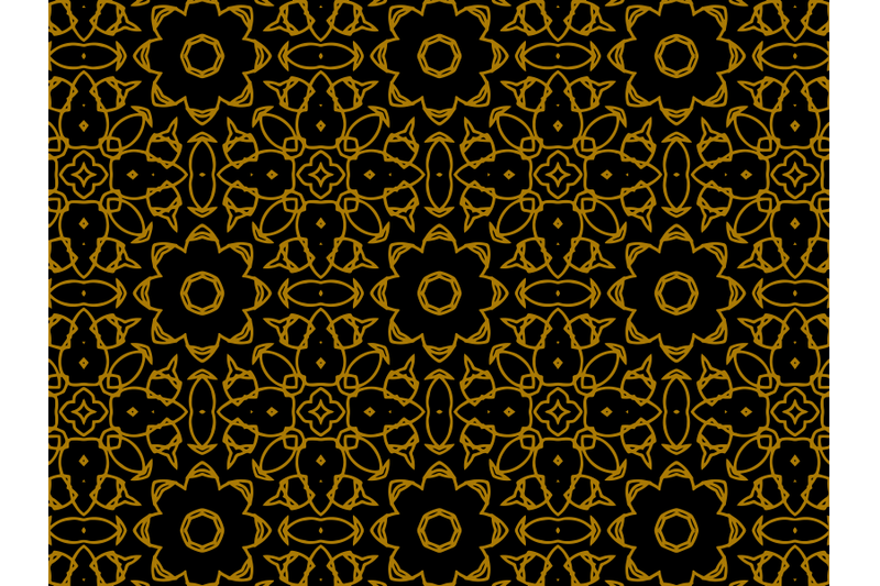 pattern-gold-icon-papper-flowers