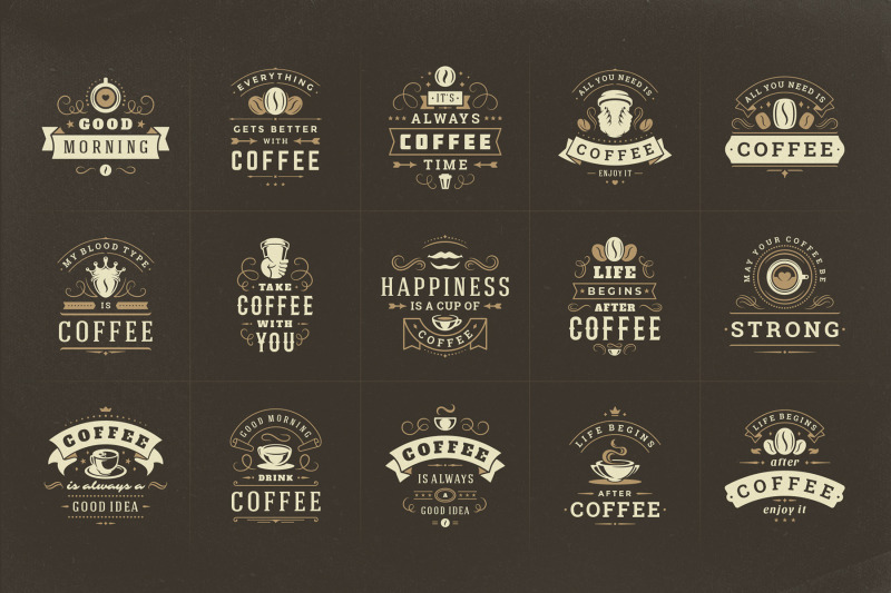 coffee-quotes-and-phrases-set