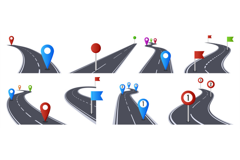 roadmap-with-pins-bending-asphalt-roads-navigation-infographic-marke