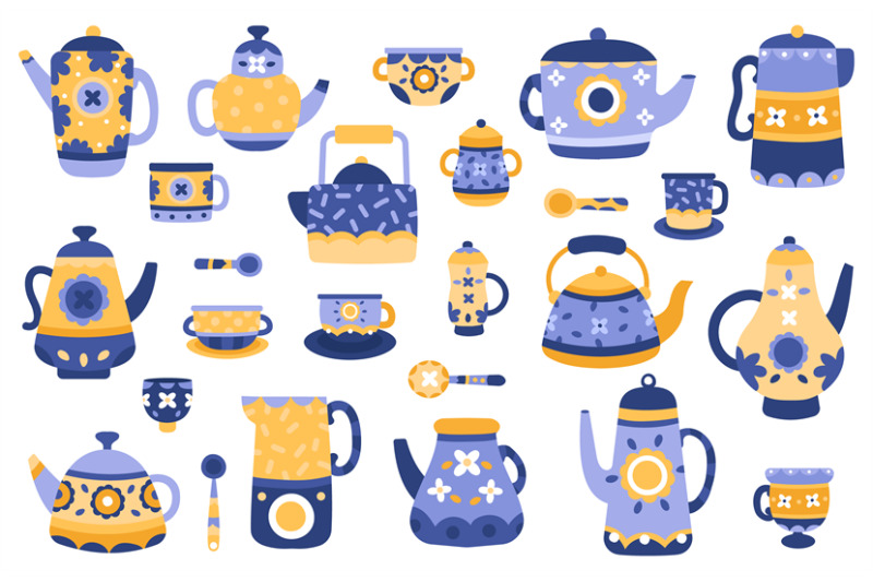 cartoon-kitchen-teapot-ceramic-tea-teapots-and-kettles-serving-table