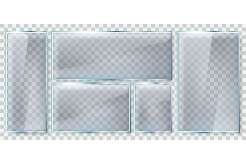 glass-brightness-frame-realistic-glass-plate-reflective-glass-window