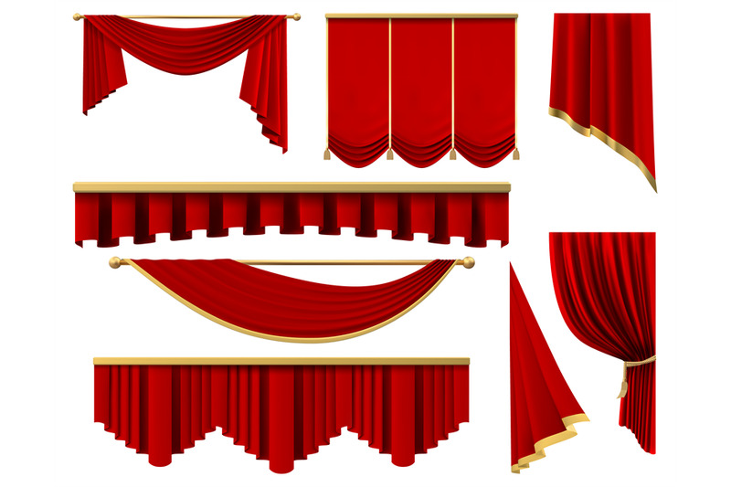 vintage-red-realistic-curtains-stage-luxury-scarlet-fabric-curtain-s