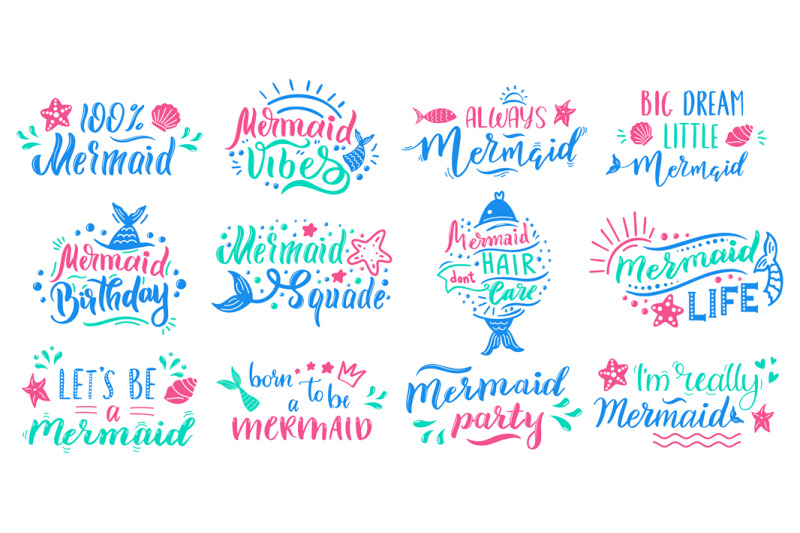 mermaids-lettering-quotes-hand-drawn-little-mermaid-lettering-cute-f