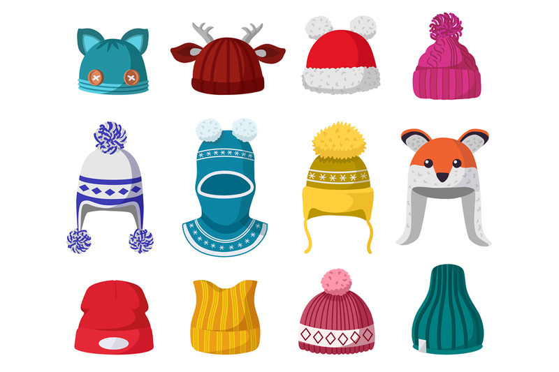 knitted-winter-hats-kids-knit-warm-headwear-autumn-and-winter-access