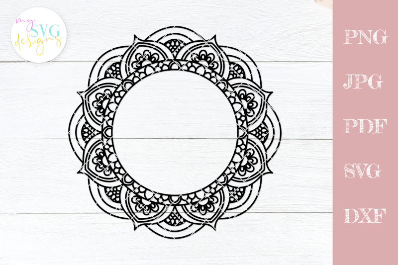 Download Monogram frame svg, Mandala frame svg, Mandala svg ...