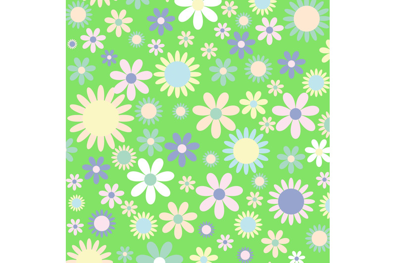 100-flowers-digital-paper