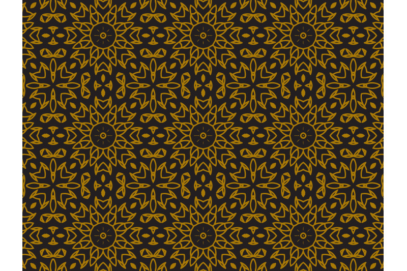 pattern-gold-ornament-jasmine-flowers