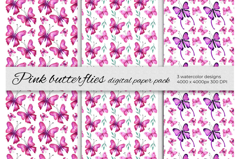 pink-and-purple-butterflies-patterns