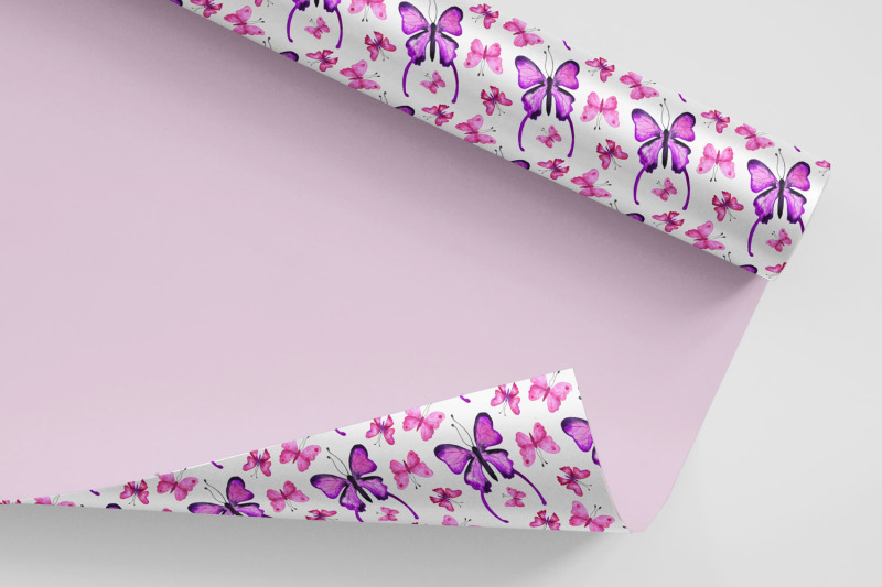 pink-and-purple-butterflies-patterns