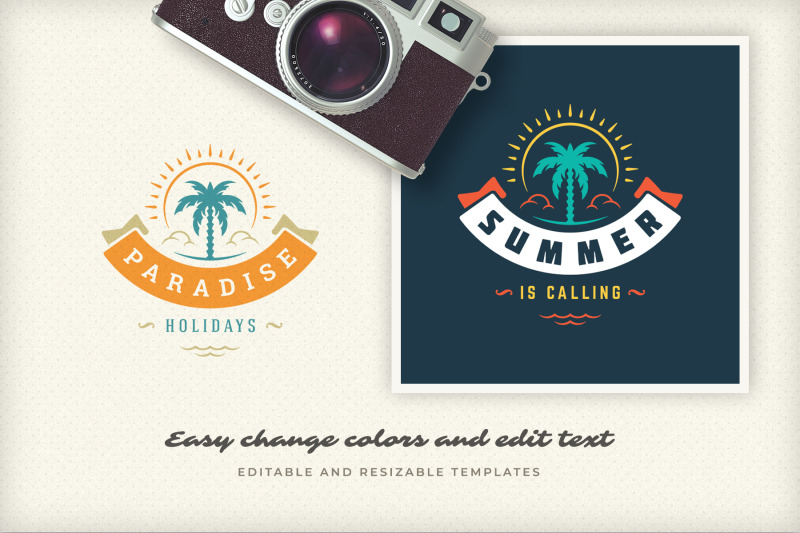 summer-holidays-emblems-amp-badges