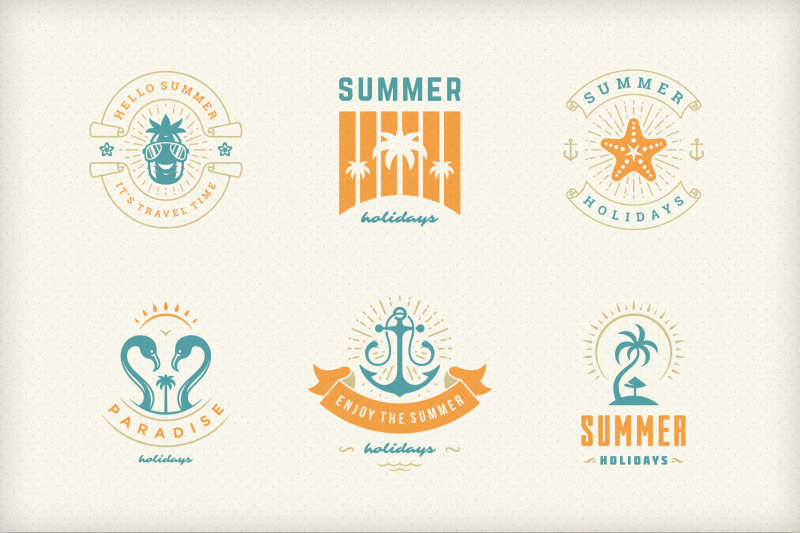 summer-holidays-emblems-amp-badges