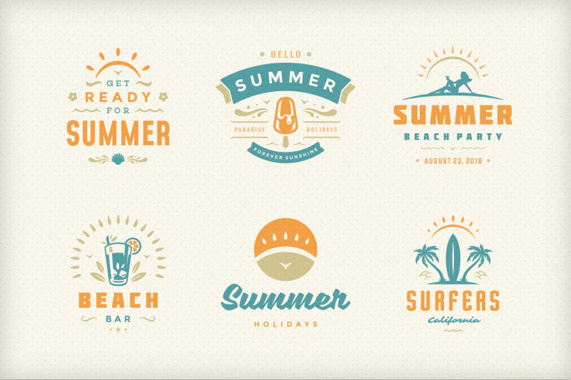 summer-holidays-emblems-amp-badges