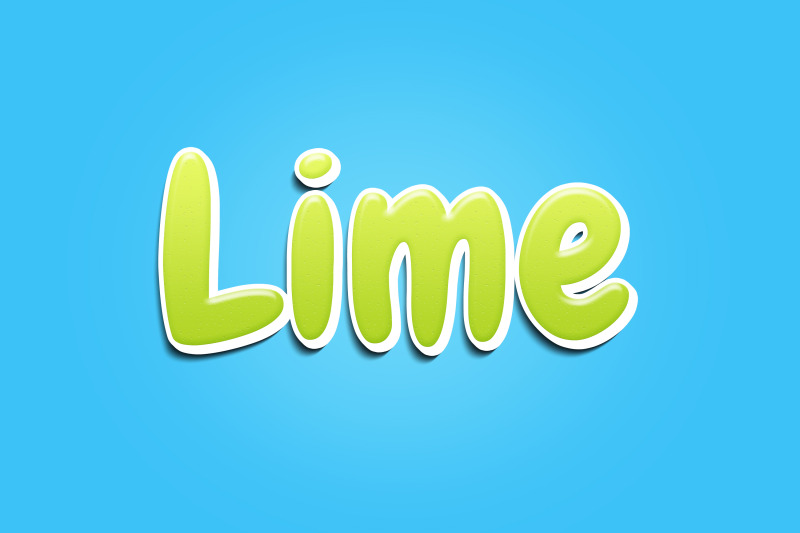 lime-text-effect-psd
