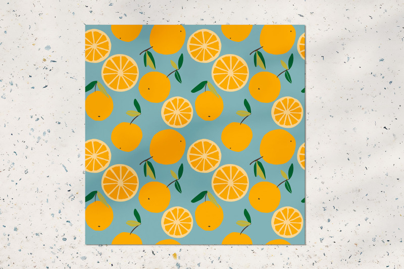 trendy-oranges-seamless-pattern