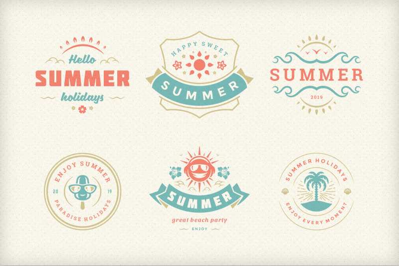 summer-holidays-emblems-amp-badges