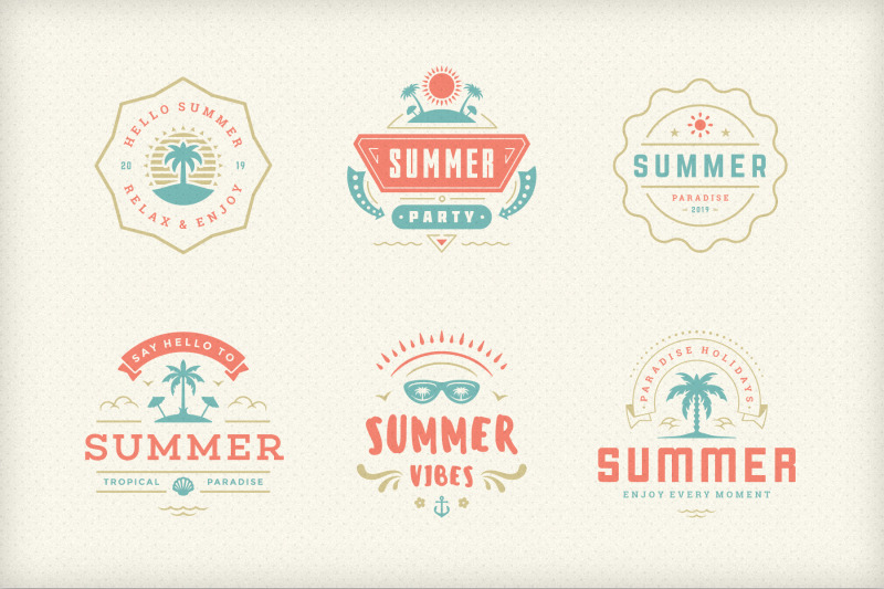 summer-holidays-emblems-amp-badges