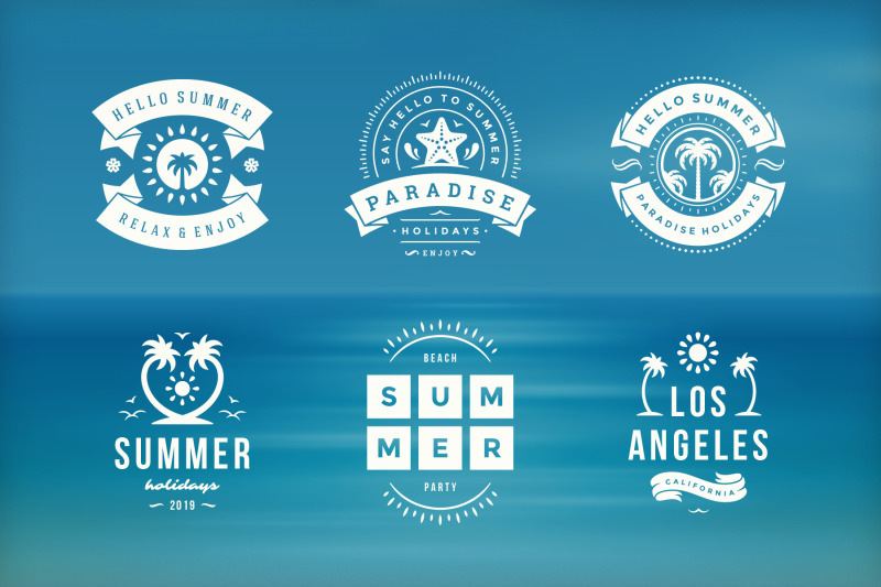 summer-holidays-emblems-amp-badges