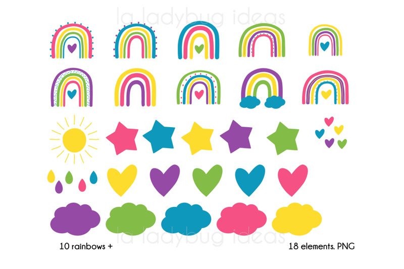 rainbows-clipart-colorful-rainbows-clip-art-28-png